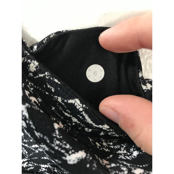 Lululemon 6 Wunder Under Pant Legging Iced Wave White Black Luxtreme Athleisure - Picture 8 of 12